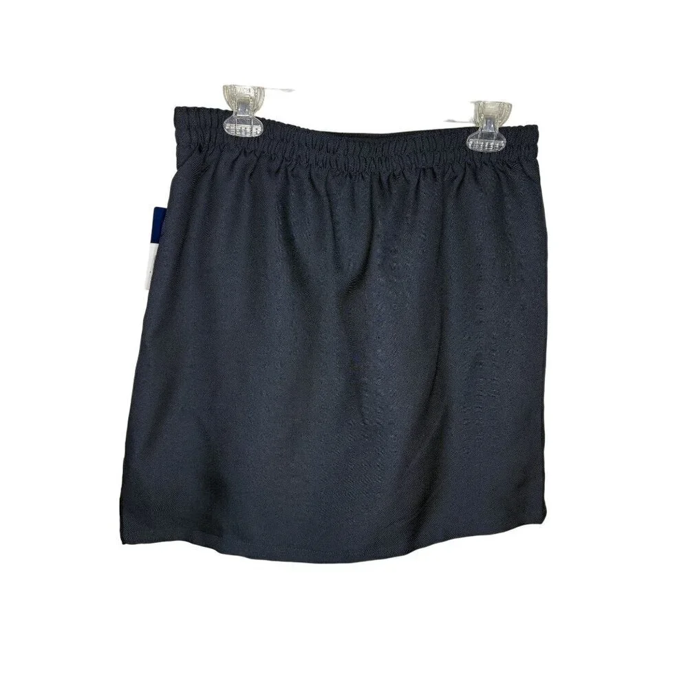 Girls Navy Pleated Skirt With Shorts 20.5 Plus By French Toast